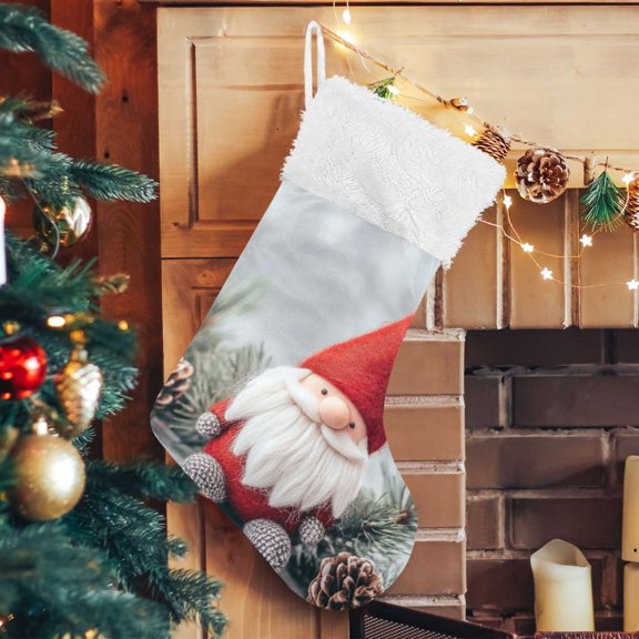 Christmas Gnome Cute Large Size Christmas Stockings Xmas Stocking Holiday Party Decorations