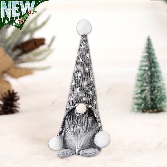 Christmas Gnome Decoration Plush,Handmade Xmas Scandinavian Tomte,Knitted Standing Gnomes Gift for Tree Centerpieces Desk Shelf Fireplace Winter Holiday Christmas Decor
