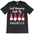 thumbnail image 1 of Christmas Gnome Funny Hanging With My Gnomies Holiday Graphic H4740 T-Shirt, for Men and Women, Up to Size 5XL, 1 of 2