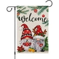 thumbnail image 1 of Christmas Gnome Garden Flag Double Sided 12x18 Inch Vertical, Burlap Small Welcome Xmas for Winter Christmas Holiday Outdoor Yard Decoration, 1 of 6