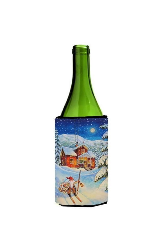 Christmas Gnome Headed Out Wine Bottle Can cooler Hugger