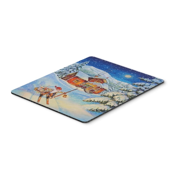 Christmas Gnome Headed out Mouse Pad Hot Pad or Trivet