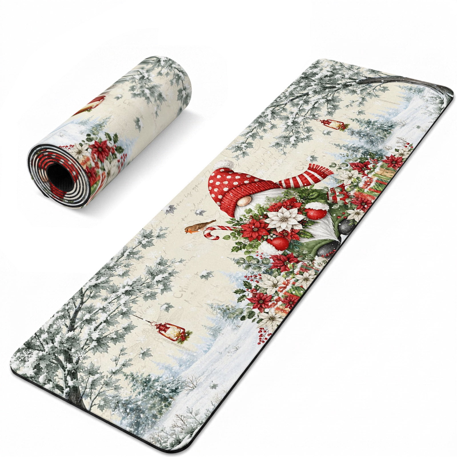 Potts Instulated Christmas Gnome Heat Insulation Mats for Countertop Winter Snow-Covered ...