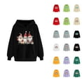 thumbnail image 1 of Christmas Hoodies for Women 2025 Long Sleeve Happy New Tear Graphic Hooded Sweatshirt with Pockets Pullover Tops, 1 of 4