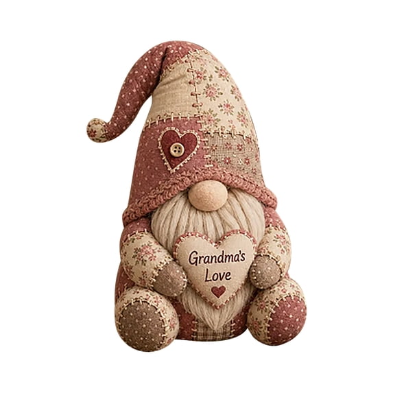 Christmas Gnome Patchwork DIY Kit,Cute Felt Sewing Craft Set,Handmade 3D Fabric Art Project for Adults Teens and Beginners,Festive Holiday Home Decor Gift 7*5.9*1.7 Inch,1PC