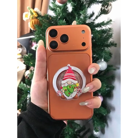 Christmas Gnome Phone Grip | Cute Holiday Santa & Reindeer Griptok | 3D Christmas Character MagSafe Grip 1