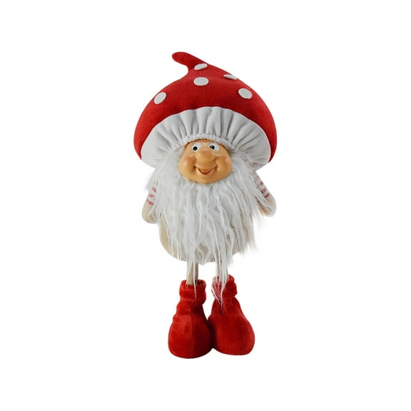 Christmas Gnome Plush Doll Decoration, Scandinavian Tomte Elf Figurine, Nordic Swedish Santa Ornament for Holiday Home Decor, Cute Plush Gnome with Red Hat and White Beard, Perfect for Tabletop