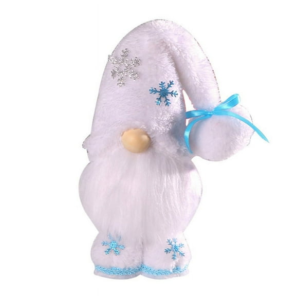 Christmas Gnome Plush Elf Decorations Winter Snowflakes Dwarf Doll Xmas Ornaments for Holiday Party Home Decor