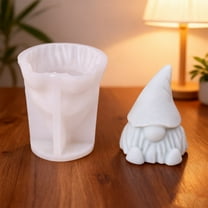 Christmas Gnome Resin Plaster Figurine for Holiday Decorations, DIY Crafts, and Festive Home Enhancement