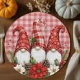 Christmas Gnome Round Braided Placemats 13