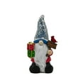 thumbnail image 1 of Christmas Gnome Statue with Solar LED Light, 8.27Inch Resin Christmas Gnome Figurine Christmas Ornaments for Mantle Bookshelf Tabletop Festival New Year Holiday Christmas Decorations, 1 of 8