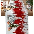 thumbnail image 1 of Christmas Gnome Table Runner, Winter Merry Christmas Tree Balls Cotton Linen Tablecloth Holiday Farmhouse Table Decor for Home,Kitchen,Dining Room,Indoor,Outdoor,Small 13X36 Inches Red, 1 of 1