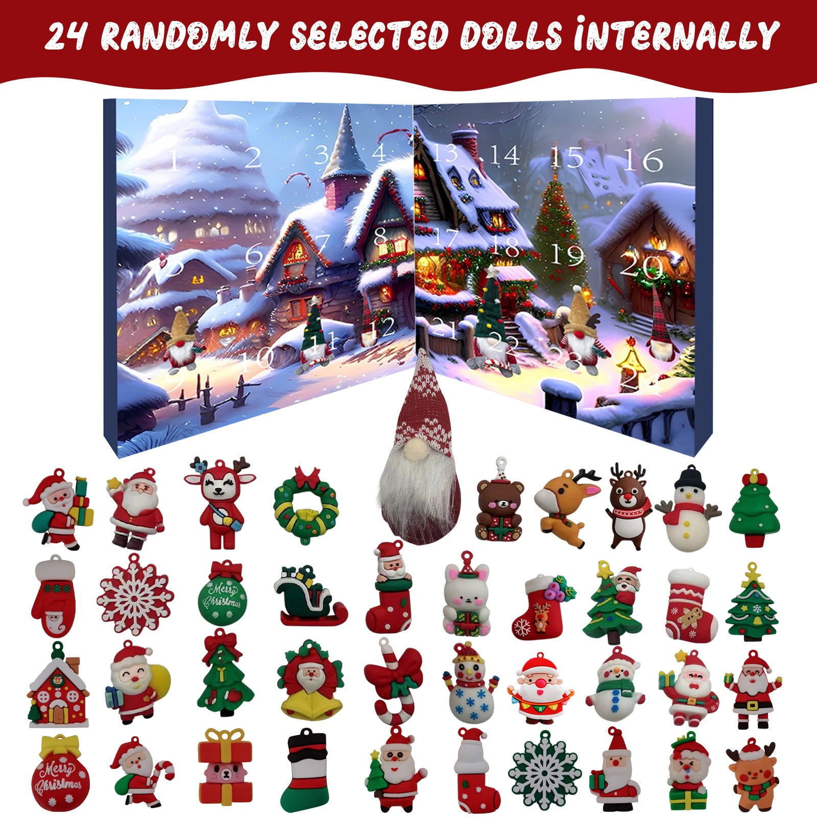 Christmas Gnome Vacation Advent Calendar 2024,Christmas Advent Calendar
