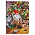 thumbnail image 1 of Christmas Gnome by the Tree Garden Flag, 1 of 5