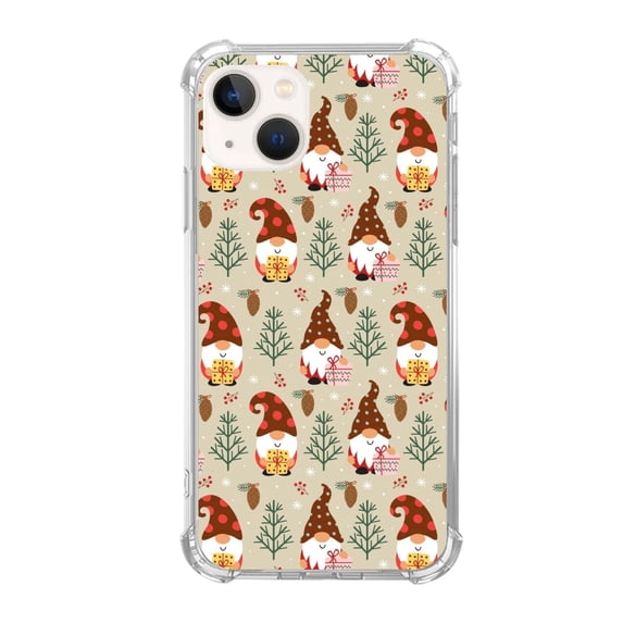 Christmas Gnomes Case Compatible with iPhone 14 Plus,Aesthetic Art Design TPU Bumper Cover Case