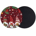 thumbnail image 1 of Christmas Gnomes Coasters Set of 2, Absorbent Coasters for Drinks, Buffalo Plaid Joy Pine Branch Cardinal Birds Coaster for Desk Coffee Table Protection, Home Decor House Warming Gifts 4", 1 of 8