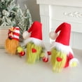 thumbnail image 1 of Christmas Gnomes Decoration Tabletop Decoration Christmas Xmas Gnomes Plush Collectible Figurine Green Beard Santa Ornament, 1 of 6
