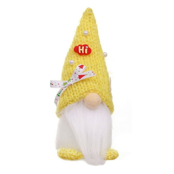 Christmas Gnomes Decorations Mini Gnomes Plush Handmade Gift Santa Xmas Decor for Home Kitchen Farmhouse Tiered Tray-8.2Inch