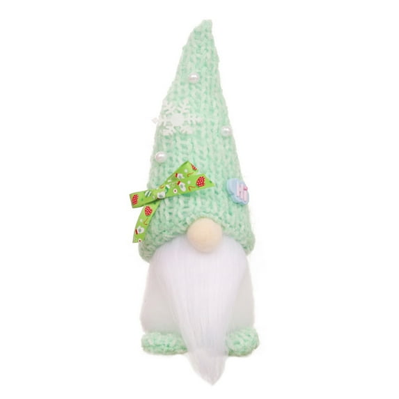 Christmas Gnomes Decorations Mini Gnomes Plush Handmade Gift Santa Xmas Decor for Home Kitchen Farmhouse Tiered Tray-8.2Inch