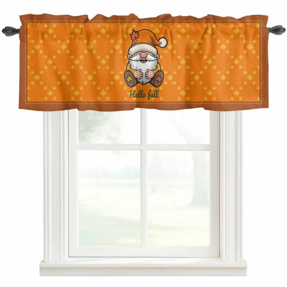 Christmas Gnomes Farmhouse Short Window Curtain Valances, Winter Xmas ...