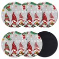 thumbnail image 1 of Christmas Gnomes Grey Coasters Set of 6, Absorbent Coasters for Drinks, Xmas Pine Branch Cardinal Birds Snowflakes Coaster for Desk Coffee Table Protection, Home Decor House Warming Gifts 4", 1 of 8