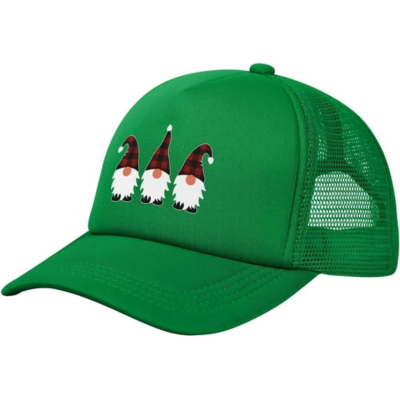 Christmas Gnomes Hat Mesh Trucker Hat Funny Baseball Cap Men Women