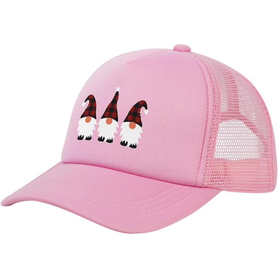 Christmas Gnomes Hat Mesh Trucker Hat Funny Baseball Cap Men Women