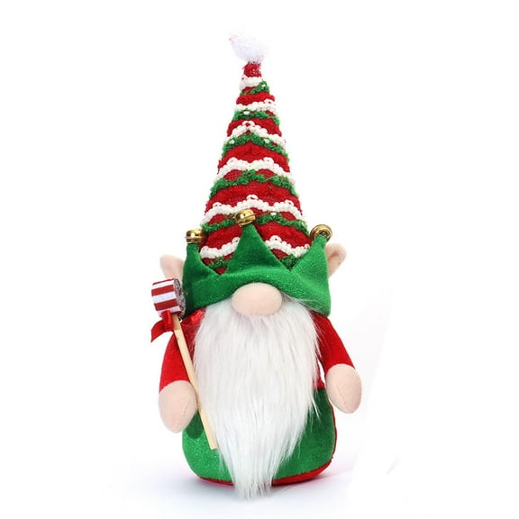 Christmas Gnomes Plus, Christmas Tree Stuffed Elf Figurines Xmas Swedish Tomte Holiday Tiered Tray Decor Doll Collectible Figurines - Home Tabletop Elf Ornaments