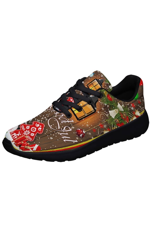 Christmas Gnomes Shoes Sneakers for Women Men Black Size 9