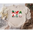 thumbnail image 1 of Christmas Gnomes Sweatshirt, Cute Gnomes Holiday Sweater, Christmas Spirit Gift Hoodie for Women, Xmas Sweatshirt, 1 of 5