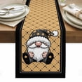 thumbnail image 1 of Christmas Gnomes Table Runner - 120 Inch Long, Kitchen Dining Table Runner Dresser Scarves, Winter Xmas Snowflakes Textured Yellow Farmhouse Decor for Coffee Tables Wedding Party Banquet, 1 of 8