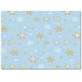 thumbnail image 1 of Christmas Gold Area Rug 2x3ft and White Snowflake Light Blue Non-Slip Washable Square Rugs Soft Felt Indoor Floor Mat for Bedroom Kitchen Living Room Bathroom, 1 of 8