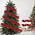 thumbnail image 1 of Christmas Gold Vermicelli Ribbon - Satin Ribbon and Tree Ribbon Decoration, Shiny Festive Ribbons for Christmas Trees, Wreaths and Holiday Crafts, Perfect Home Party Decor, 1.9*78.7in, Watermelon Red, 1 of 8