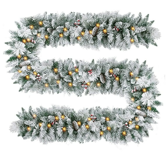 Christmas Golden Ball Canes Ribbon Garland Extra Wide Christmas Tree Swags Premium Wall Hanging Decor Wedding Party Supplies