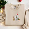 thumbnail image 1 of Christmas Golden Retriever Santa Embroidered Sweatshirt, 1 of 1