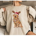thumbnail image 1 of Christmas Golden Retriever Sweatshirt, Cute Doggie Christmas Shirt, Golden Mama Christmas Holiday Gift Festive Pup, 1 of 5