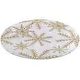 thumbnail image 1 of Christmas Golden Snowflakes Round Carpet Circle Rug Outdoor Patio Area Rug Washable Large Area Rugs Hallway Room Decor Fitness Mats, 1 of 8