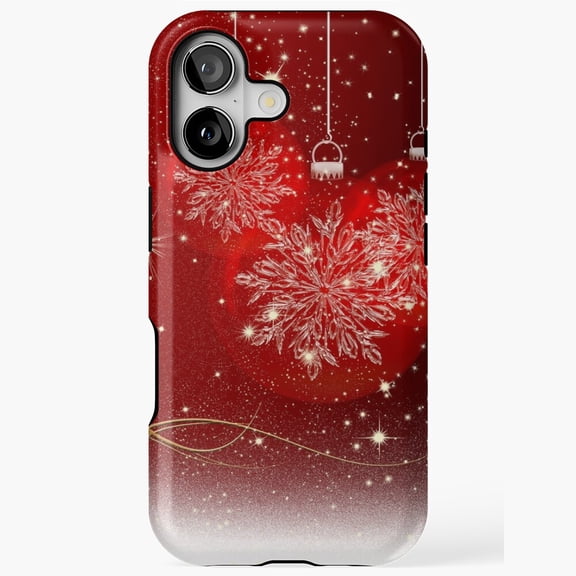 Christmas Golden Stars Art Case for iPhone 11 12 13 14 15 16 17 Pro Max