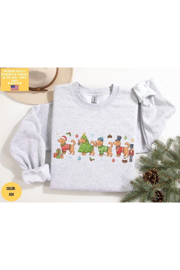 Christmas Goldendoodle Gifts, Goldendoodle Sweatshirt