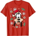 thumbnail image 1 of Christmas Goofy Big Face Holiday DTG Print Unisex T-Shirt,Red Color,Size 4T, 1 of 5
