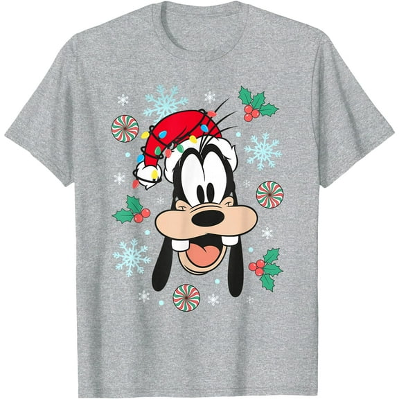 Christmas Goofy Big Face Holiday DTG Print Unisex T-Shirt
