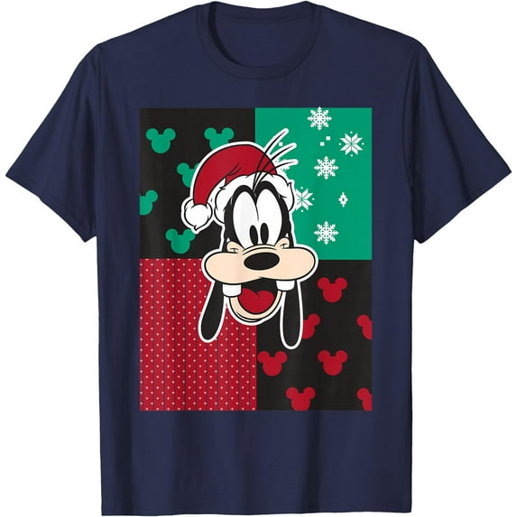 Christmas Goofy Holiday DTG Print Unisex T-Shirt,Navy Color,Size 3T