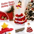 thumbnail image 1 of Christmas Goose Outfit For Porch Goose,Christmas Porch Goose Outfits Included Hat And Clothes,Outdoor Decor For Front Courtyard Garden Patio Yard, 1 of 4