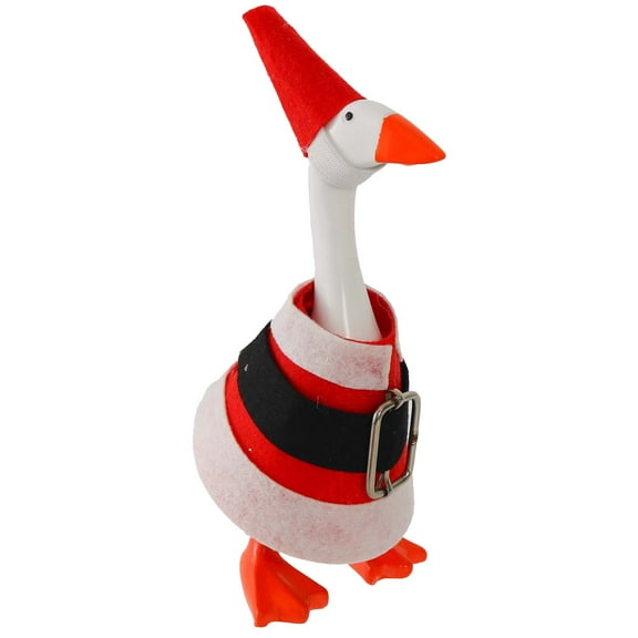 Christmas Goose Outfits, Santa Turkey Independence Valentine Christmas Festivals Goose Clothing for 23'' Goose Garden Patio Yard Porch Outdoor Decorations