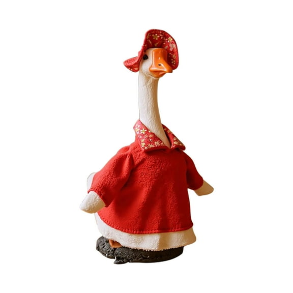 Christmas Goose Porch Decor Cotton Costume Large White Goose Holiday Outfit Windproof Snowproof Easy On Off Reusable