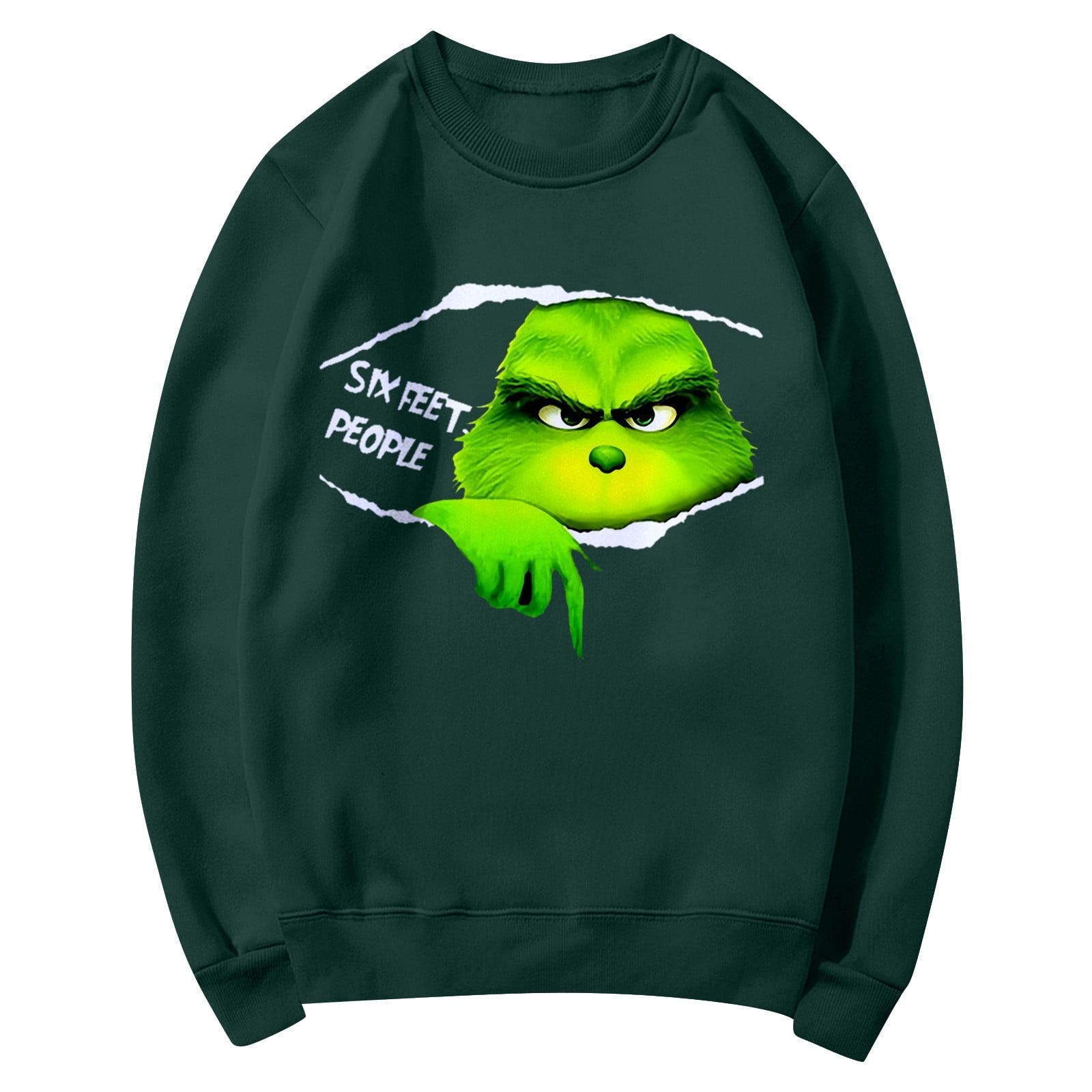 Christmas Gr1nch Hoodie Trendy Clothes Women's Christmas Print Pullover