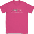 thumbnail image 1 of Christmas Gradient T-Shirt Funny Holiday Xmas Santa Clause Tree Humor Gift Tee - Pink, 2XL, 1 of 1