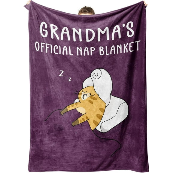 Christmas Grandma Gifts from Grandchildren, Gifts for Grandma Blanket, Grandmother Birthday Gift, Nana Presents for Mother's Day, Blanket for Nanny, Nan