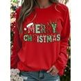 thumbnail image 1 of Christmas Graphic Long Sleeve T-Shirt, Cute Streetwear Autumn Top, 1 of 3