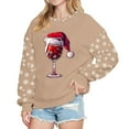 thumbnail image 1 of Christmas Graphic Sweatshirt For Women Round Neck Pullover Crewneck Festive Print Casual Top Soft Comfortable Holiday Apparel, 1 of 2